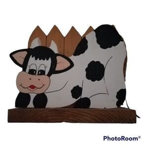 Handmade Cow Napkin Holder